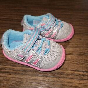 Kids' Sneakers  Stride Rite with Pink and Silver Highlights Infants size 3